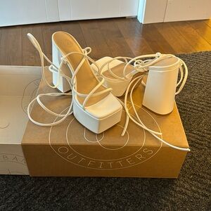 White Platform Sandals